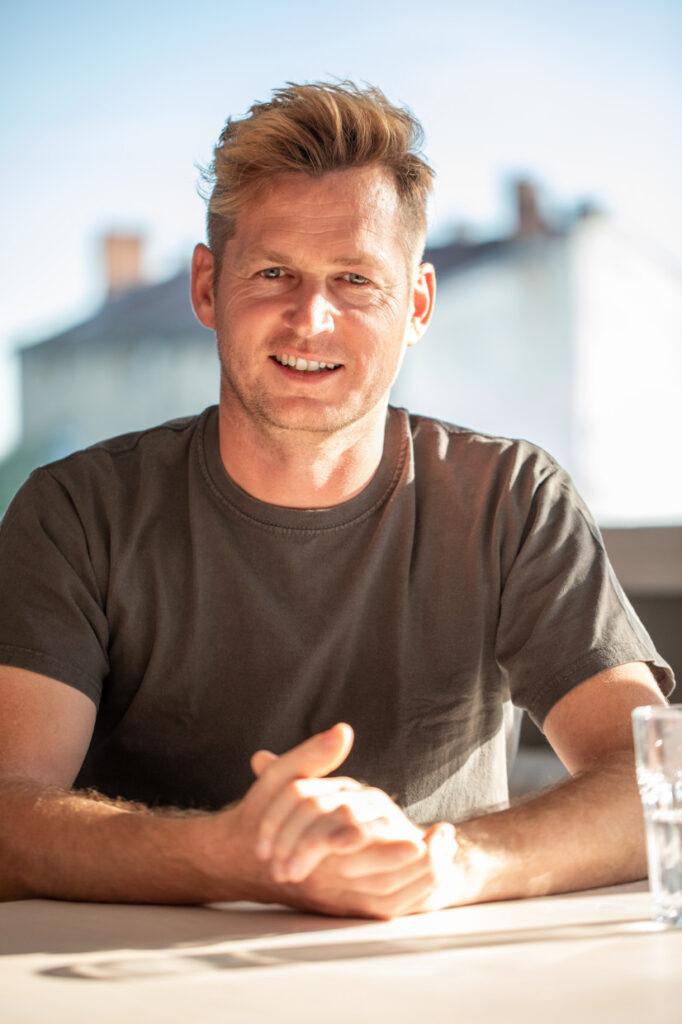 Ondra Veltrusky sitting at a desk